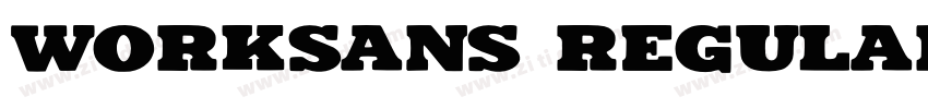 worksans Regular字体转换
